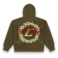 Thorn Logo Zip Up Hoodie