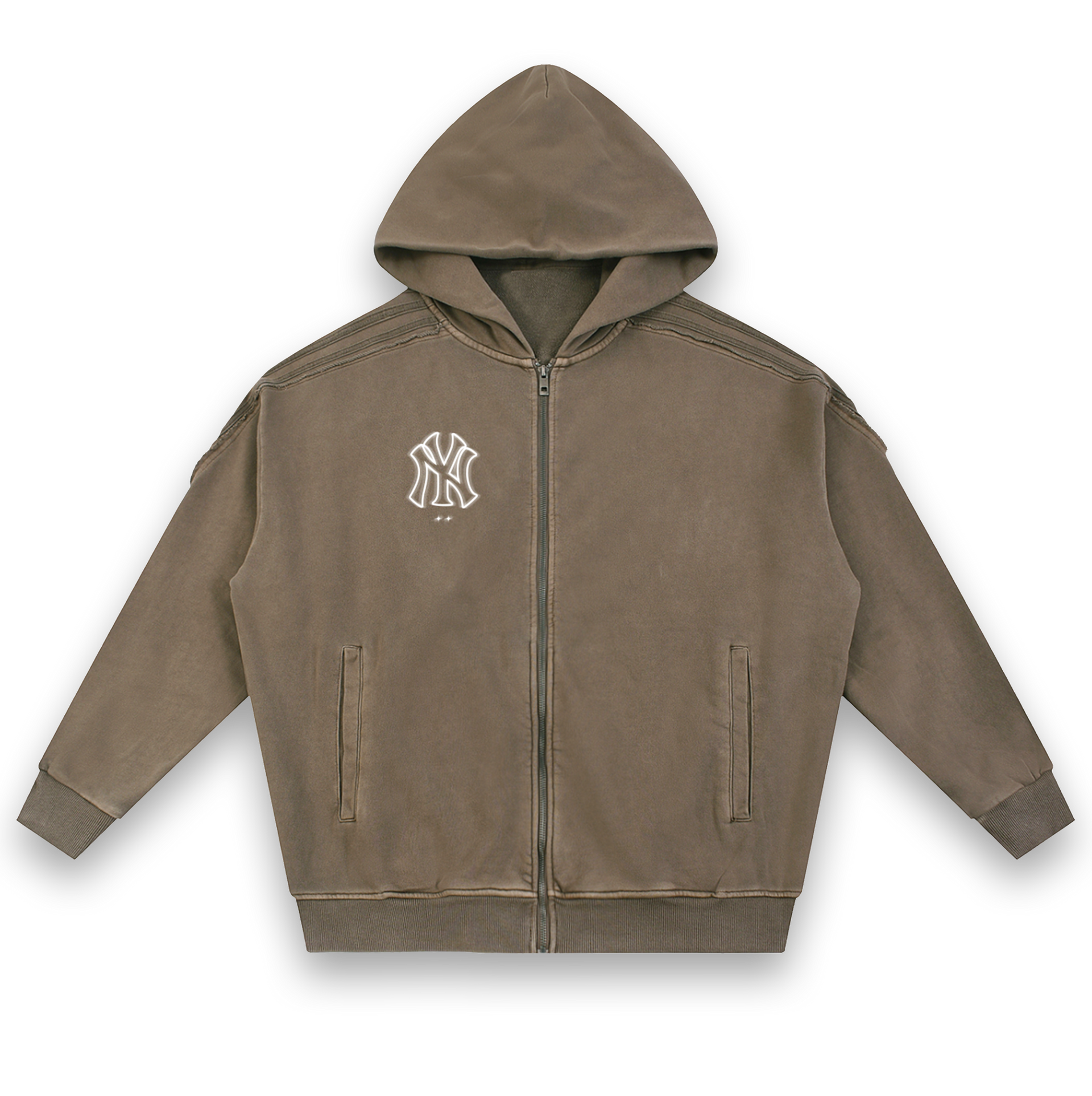 ZIPUP HOODIE SCRAP L ダーク　Nubian archive ZIPUP HOODIE SCRAP L ダークNubian archive