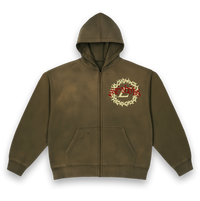 Thorn Logo Zip Up Hoodie