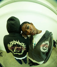 Thorn Logo Zip Up Hoodie