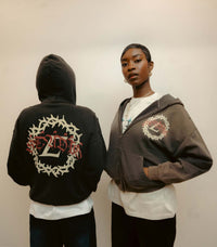 Thorn Logo Zip Up Hoodie